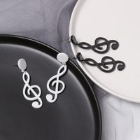 Womens Note Plastic/resin Earrings Jj190410116603 main image 1