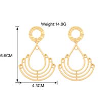 Europäischer Und Amerikanischer Schmuck Übertriebene Geometrische Hohle Metall Ohrringe Unregelmäßige Legierung Ohrringe Hersteller Großhandel Ear Rings main image 3