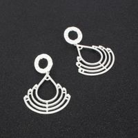 Womens Water Drop Electroplating Metal Earrings Ct190410116640 main image 5