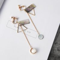 Womens Geometry Electroplating Alloy Earrings Ms190410116483 sku image 1