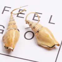 Womens Shell Seashell Earrings Jj190410116609 sku image 8