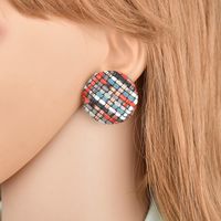 Womens Geometry Electroplating Alloy Color Square Earrings Bq190411116667 main image 3