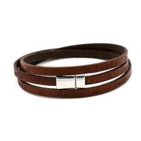 Couple Letter/number/text Printed Leather Bracelets &amp; Bangles Hm190411116692 main image 5
