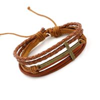 Unisex Geometric Braided Leather Bracelets &amp; Bangles Hm190411116719 main image 1