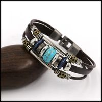 Unisex Geometric Gemstones  Multi-layer Fashion Bracelets &amp; Bangles Hm190411116749 main image 5