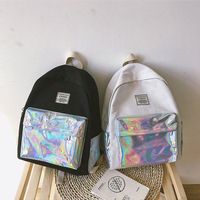 Japanese Harajuku Laser Mosaic Campus Backpack Hx190413117315 main image 5