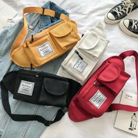 Fashion Wild Canvas Multi-pocket Pouch Sports And Leisure Student Pockets Waist Bags main image 6