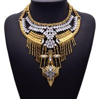 Europäische Und Amerikanische Mode Beliebte Weibliche Übertreibung Halskette Luxus Diamant Lange Schlüsselbein Kette Yiwu Schmuck Großhandel main image 1