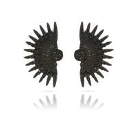 Womens Electroplating Alloy Scalloped Thorns With Sunburst  Earrings Gy190416117529 main image 4