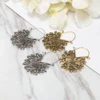 Womens Fashion Vintage Openwork Flower Peacock Earrings Gy190416117580 main image 5