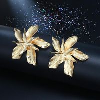 Womens Personality Exaggerated Alloy Flower Geometric Irregularity Alloy Earrings Gy190416117592 main image 5