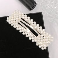 Womens Electroplated Alloy  Fashion Simple Word Beads Hairpin Hair Accessories Gy190416117613 main image 6