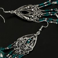 Womens Tassel Plating  Retro Personality, Exotic, Hollow Alloy Earrings Gy190416117615 main image 6