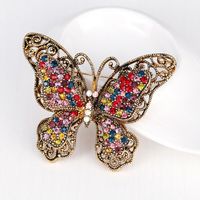 Womens Insect Rhinestones New Fashion Retro Butterfly Brooches Dr190416117638 main image 4