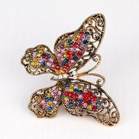 Womens Insect Rhinestones New Fashion Retro Butterfly Brooches Dr190416117638 main image 6