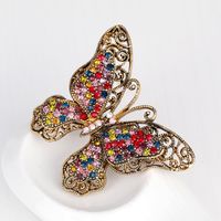 Womens Insect Rhinestones New Fashion Retro Butterfly Brooches Dr190416117638 main image 5