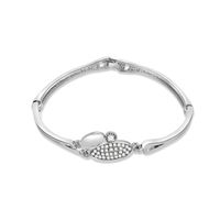 Coréenne Tendance Simple Chic Froid Vent Géométrique Forme Ronde Diamant Alliage Bracelet E-commerce Hot-vente Produit main image 6