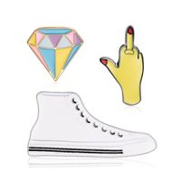 Unisex Shoes / Rhinestone / Gesture Plating Alloy Brooches Lp190416117707 main image 1