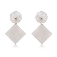 Croix-frontière Rétro Personnalisé Acrylique Acétate De Cellulose Feuille Boucles D'oreilles Européen Et Américain Populaire Carré Boucles D'oreilles  Vente Chaude main image 4