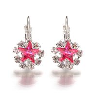 Womens Star Inlay Imitated Crystal Korean Version Of The Star Imitated Crystal Alloy Earrings Bq190416117740 main image 1