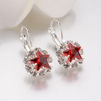Womens Star Inlay Imitated Crystal Korean Version Of The Star Imitated Crystal Alloy Earrings Bq190416117740 main image 4