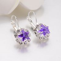 Womens Star Inlay Imitated Crystal Korean Version Of The Star Imitated Crystal Alloy Earrings Bq190416117740 main image 6