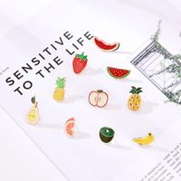 New Fruit Series Unisex Fruit Plating Alloy Brooches Lp190416117786 main image 4