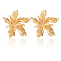 Womens Personality Exaggerated Alloy Flower Geometric Irregularity Alloy Earrings Gy190416117592 sku image 3