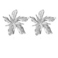 Womens Personality Exaggerated Alloy Flower Geometric Irregularity Alloy Earrings Gy190416117592 sku image 1