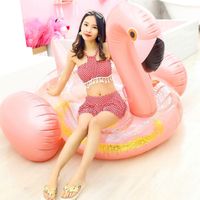 New Sequins Rose Alloy Flamingo Floating Row Inflatable Water Mount Adult Floating Bed Ww190417117884 main image 1
