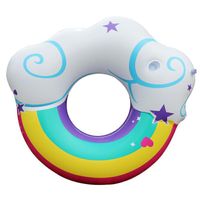 2018 Nuevo Con Taza Boca Arco Iris Nube Anillo De Natación Anillo De Agua Adulto Anillo Inflable De Natación De Agua Ww190417117900 main image 5