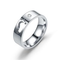 Couple Heart Shaped Stainless Steel Rings Tp190418118100 main image 3