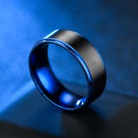 Fashion New High-end Elegant Aristocratic Blue Steps Unisex Star Stainless Steel Rings Tp190418118106 main image 6