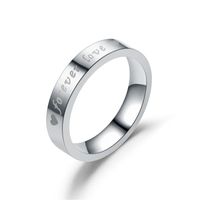 Couple Heart Shaped Stainless Steel Rings Tp190418118108 main image 4