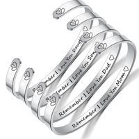 Unisex Heart Shaped Stainless Steel Bracelets &amp; Bangles Tp190418118116 main image 1