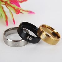 Unisex Letter/number/text Stainless Steel Rings Tp190418118118 main image 6