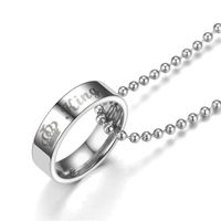 Couple Crown Hot New  Stainless Steel Necklace Tp190418118120 main image 5