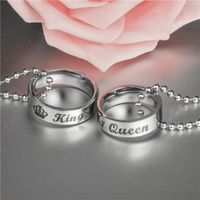 Couple Crown Hot New  Stainless Steel Necklace Tp190418118120 main image 2