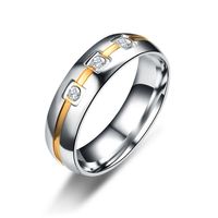 Fabrik Direkt Vertrieb Neue Europäische Und Amerikanische Mode Persönlichkeit Eingelegter Zirkon Ring Exquisiter Drei-diamant-schwanz Ring Großhandel main image 1