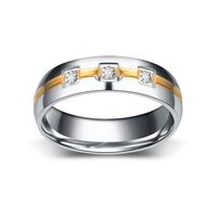 Fabrik Direkt Vertrieb Neue Europäische Und Amerikanische Mode Persönlichkeit Eingelegter Zirkon Ring Exquisiter Drei-diamant-schwanz Ring Großhandel main image 3