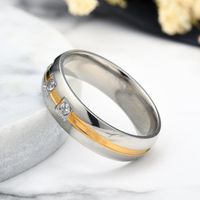 Fabrik Direkt Vertrieb Neue Europäische Und Amerikanische Mode Persönlichkeit Eingelegter Zirkon Ring Exquisiter Drei-diamant-schwanz Ring Großhandel main image 6