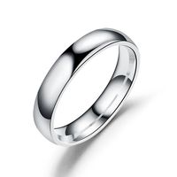 Unisex  New Simple And Refreshing Inner And Outer Slabs Round Stainless Steel Rings Tp190418118133 main image 3