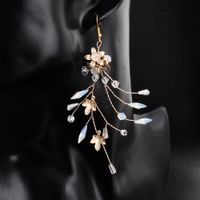 Aretes De Novia Rhinestone Floral De La Mujer Aretes Hs190418118167 main image 4