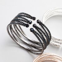 Womens Rhinestone  Elastic Opening With Rhinestone Studded Metal Bracelets &amp; Bangles Hs190418118170 main image 5