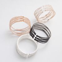 Womens Rhinestone  Elastic Opening With Rhinestone Studded Metal Bracelets &amp; Bangles Hs190418118170 main image 1