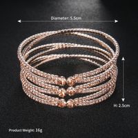 Womens Rhinestone  Elastic Opening With Rhinestone Studded Metal Bracelets &amp; Bangles Hs190418118170 main image 6