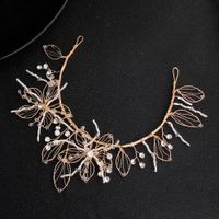 Womens Simple Wild Alloy Flower Hand-studded  Floral Imitated Crystal Hair Accessories Hs190418118181 main image 4