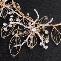 Womens Simple Wild Alloy Flower Hand-studded  Floral Imitated Crystal Hair Accessories Hs190418118181 main image 5