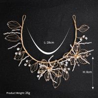 Womens Simple Wild Alloy Flower Hand-studded  Floral Imitated Crystal Hair Accessories Hs190418118181 main image 6