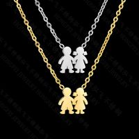 Unisex Doll Plating Stainless Steel Necklaces Hf190418118193 main image 4